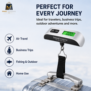 Digital luggage scale for weighing suitcases, bags and parcels
