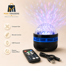 USB-powered LED starry projector with Bluetooth speaker