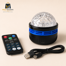 LED starry projector with remote control and USB power cable
