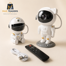 Astronaut galaxy projector with remote control and USB power
