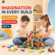 Magnetic Building Sticks & Blocks STEM Toy for Kids